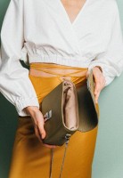 Женская кожаная сумка Yoko оливковая TW-YOKO-OLIVE