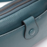 Женский молодежный кожаный клатч ALEX RAI 88085 blue