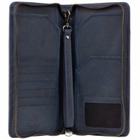 Кожаный тревел-кейс с RFID защитой Visconti 728 oil blue