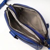 Женский молодежный кожаный клатч ALEX RAI 88085 royal blue