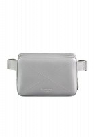 Женская кожаная поясная сумка BlankNote Dropbag Mini серая - BN-BAG-6-SHADOW 