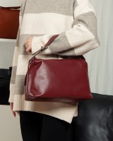 Женская кожаная сумка классическая ALEX RAI 91377 red