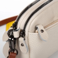 Женский молодежный кожаный клатч ALEX RAI 19204 white
