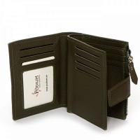 Женский кожаный кошелек Classik  DR. BOND WN-23-11 green