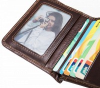 Мужской кожаный мини-кошелек Vintage 20245