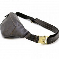 Мужская кожаная сумка бананка, сумка напоясная LIMARY Lim-525GC