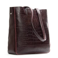 Женская кожаная сумка ALEX RAI 9384-1 bordo