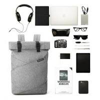 Мужской рюкзак для ноутбука 15.6” BAGSMART серый (BM0140006A008)