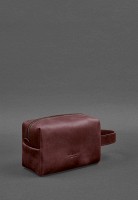 Женская кожаная косметичка-несессер 5.0 Бордовый Crazy Horse BN-CB-5-VIN-KR