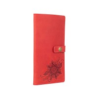 Тревел-кейс из кожи Hi Art TC-01 Shabby Red Berry Mehendi Classic