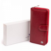 Женский кожаный кошелек ST Leather 19307 Бордовый