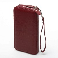 Женский кожаный кошелек Bright DR. BOND W39 wine red