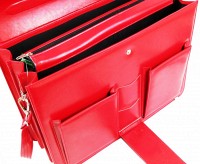 Женский портфель из эко кожи AMO SST02 красный