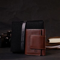 Кожаный мужской кошелек ручной работы GRANDE PELLE 11662 