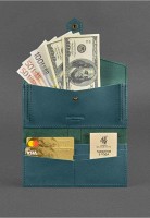 Кожаный кошелек BlankNote 3.0 малахит bn-pm-3-malachite