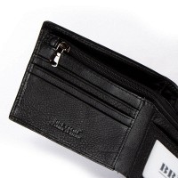 Мужской кожаный кошелек BE BRETTON 408L black