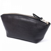 Женская кожаная косметичка Amelin GRANDE PELLE 11302 Черная