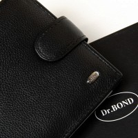 Кожаный мужской кошелек Classic DR. BOND M2215 black