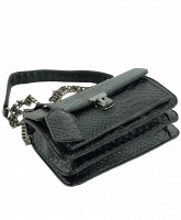 Черная сумочка из PU кожи TRAUM 7211-70