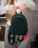 Женский замшевый рюкзак ALEX RAI 2058 green