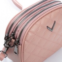 Женский молодежный кожаный клатч ALEX RAI 60065 pink