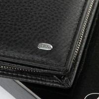 Мужское кожаное портмоне Classic  DR. BOND WMB-3M black