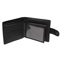 Мужской чёрный кожаный кошелёк Horse Imperial K1023-black