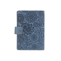 Обложка для паспорта из кожи Hi Art «Mehendi Art» PB-02/1 Shabby Lagoon