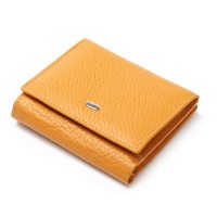 Женский кожаный кошелек Bright DR. BOND WS-219 yellow