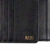 Английский женский кожаный кошелек Ashwood J53 BLACK (Черный)