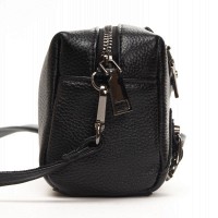 Женский молодежный кожаный клатч ALEX RAI 60072 black