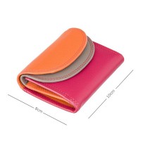 Кожаный женский кошелёк Visconti RB126 Zanzibar (Orange Multi)