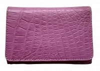Кошелек из натуральной кожи крокодила  Ekzotic Leather cw106_5