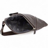 Мужская кожаная сумка-слинг Grande Pelle 721620