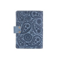 Обложка для паспорта из кожи Hi Art «Buta Art» PB-02/1 Shabby Lagoon