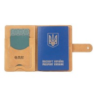 Обложка для паспорта из кожи Hi Art PB-02/1 Shabby Honey