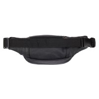 Мужская кожаная сумка на пояс Borsa Leather 1t166m-black