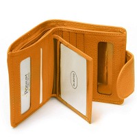 Женский кожаный кошелек Bright DR. BOND WS-415-1 yellow