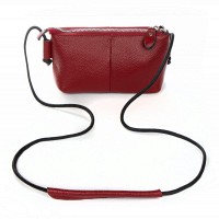 Молодежный клатч из кожи ALEX RAI 6003 bordo