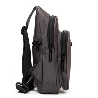 Мужская тканевая сумка-слинг Lanpad 63744 gray