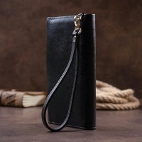 Мужской кожаный кошелек-борсетка Grande Pelle 11298
