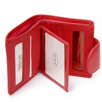 Женский кожаный кошелек Bright DR. BOND WS-415-1 red