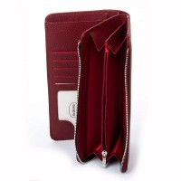 Женский кожаный кошелек Classik  DR. BOND WN-23-21 wine-red