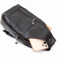 Мужская кожаная сумка слинг Vintage 20403