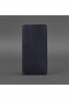 Кожаное портмоне-купюрник BlankNote 11.0 темно-синее Crazy Horse BN-PM-11-NN