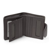 Женский кожаный кошелек Bright DR. BOND WS-415-1 gray