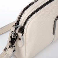 Женский молодежный кожаный клатч ALEX RAI 99101 white