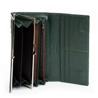 Женский лаковый кожаный кошелек PE DR. BOND PEW1-V-2 green