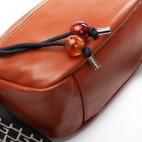 Женская кожаная сумка классическая ALEX RAI 93038 camel