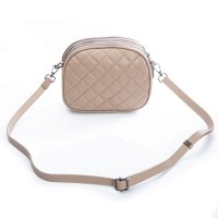 Женский молодежный кожаный клатч ALEX RAI 60065 beige